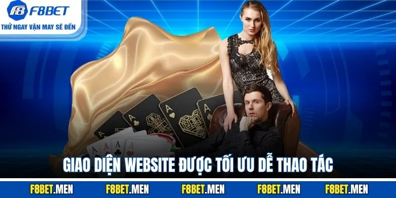 Giao diện website được tối ưu dễ thao tác